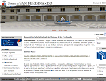 Tablet Screenshot of comune.sanferdinando.rc.it